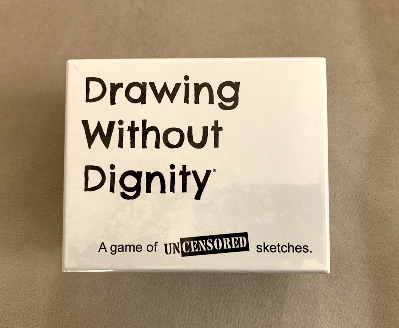 DRAWING WITHOUT DIGNITY – A Party Game of Uncensored Sketches, age 17+, SEAL NIB