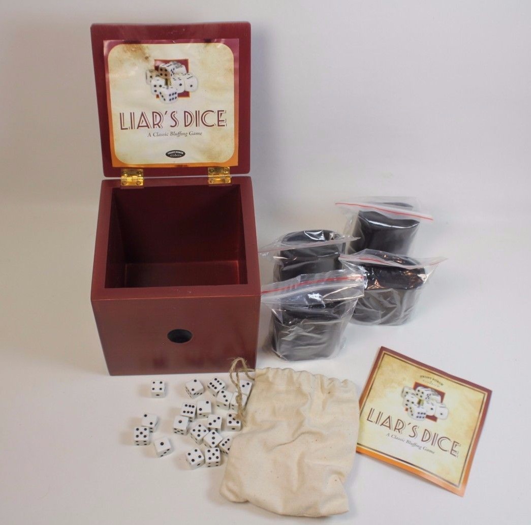 Liar’s Dice Game and Mini Beer Pong Game Two Games!