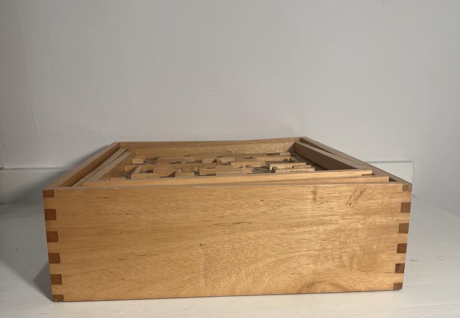 Vintage Brio Marble Labyrinth Wooden Board Game w/2 balls Works