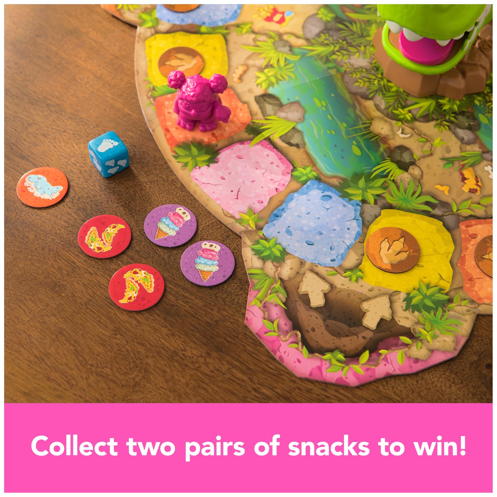 Spin Master Games Snack-O-Saurus Rex Hungry Dinosaur Kids Board Game