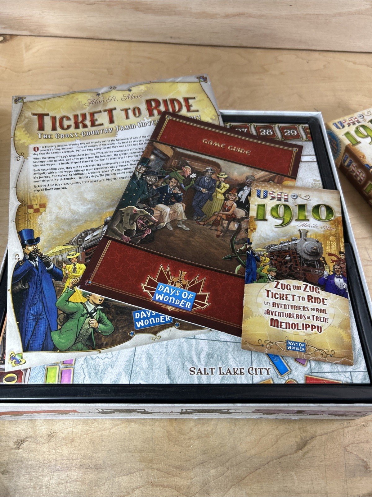 Days of Wonder Ticket To Ride by Alan R. Moon Train Adventure Board Game Plus