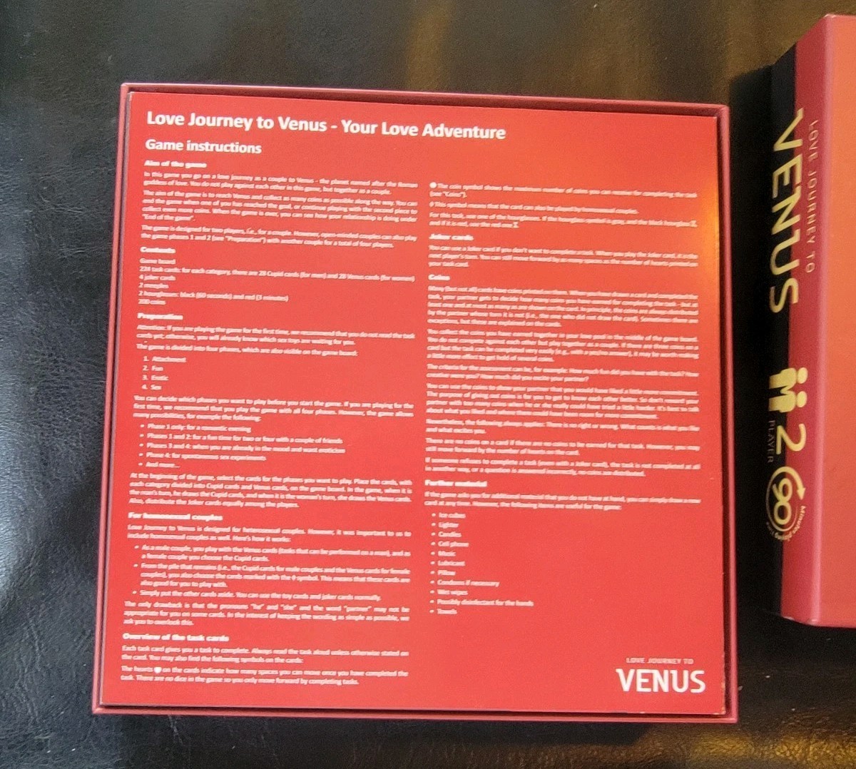 Love Journey to Venus: The Spicy & Romantic Board Game for Adult Couples & Fr…