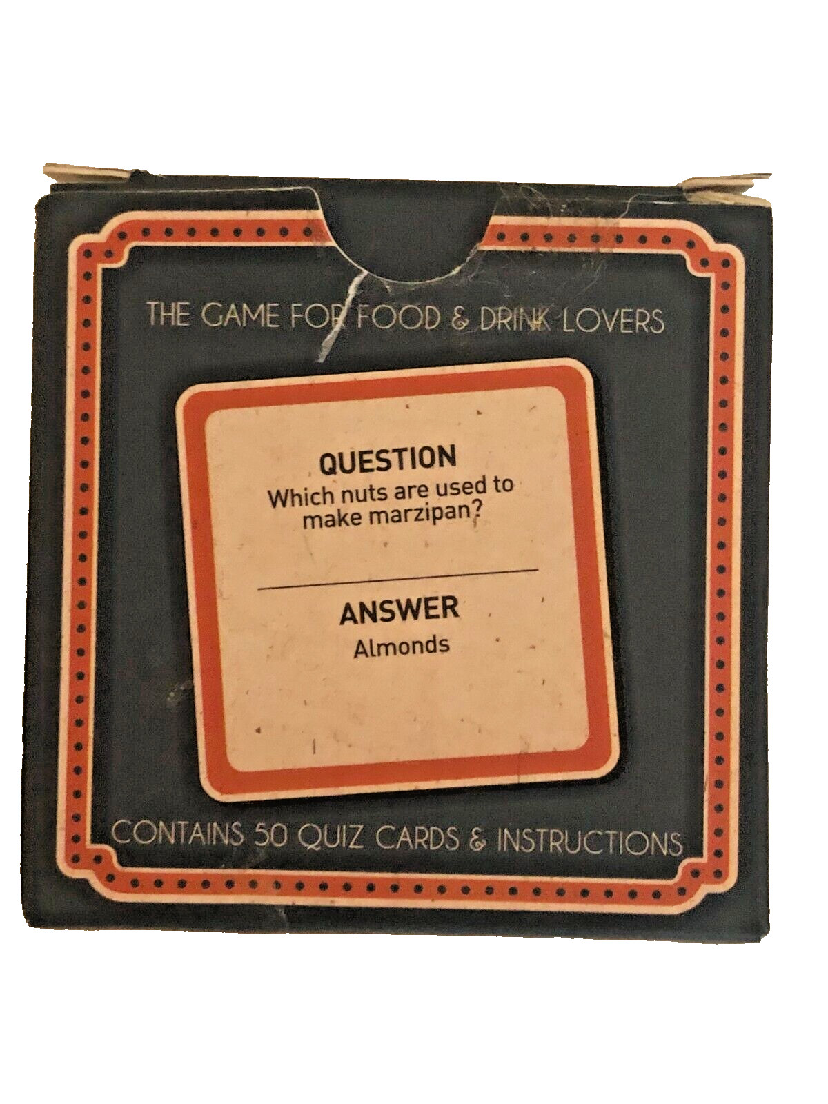 After Dinner Food & Drink Trivia Game 50 Quiz Cards Foodie Party Gift