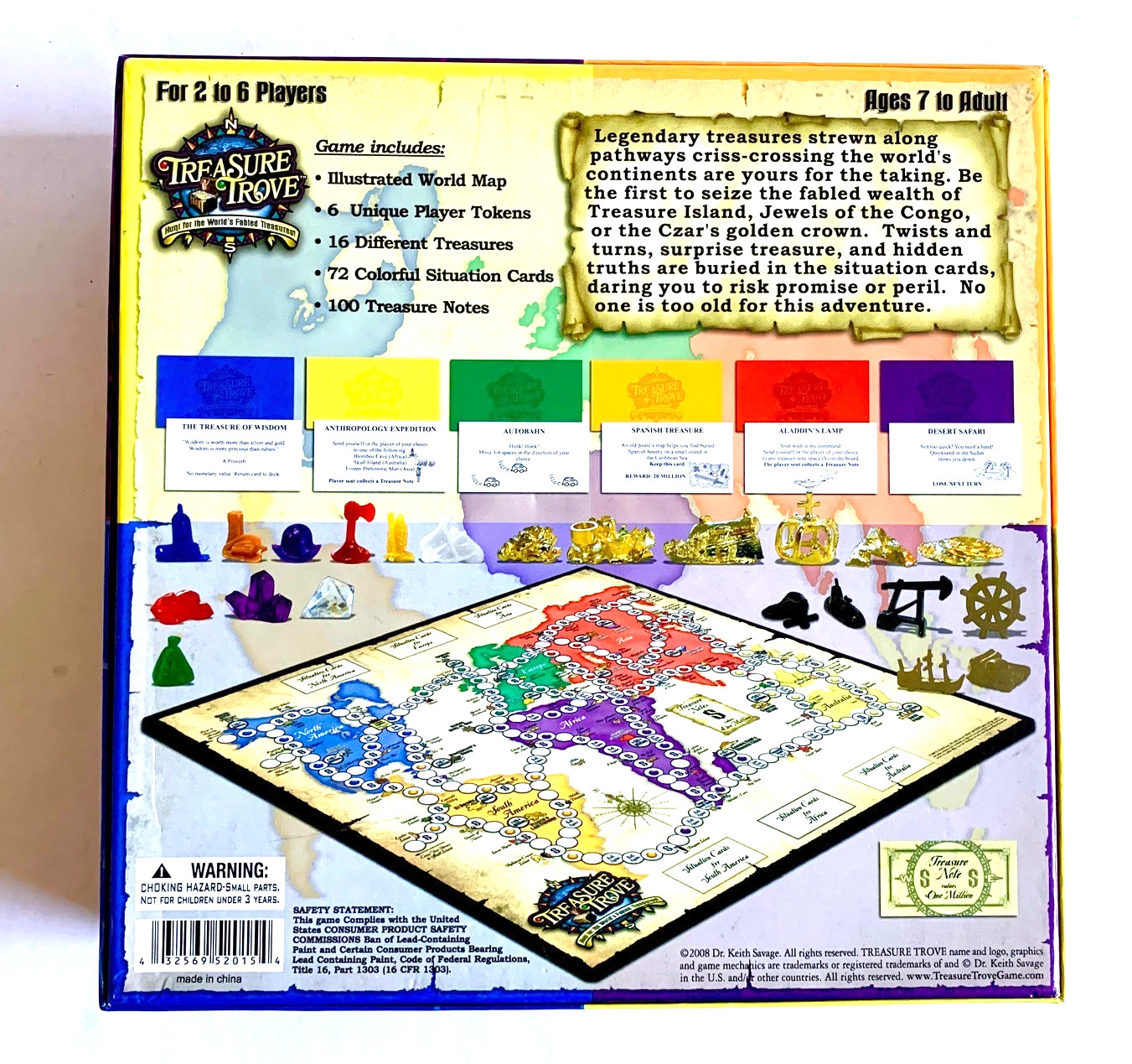 Treasure Trove Board Game 2008 Complete Family Kids Fun Treasure Hunt Adventure