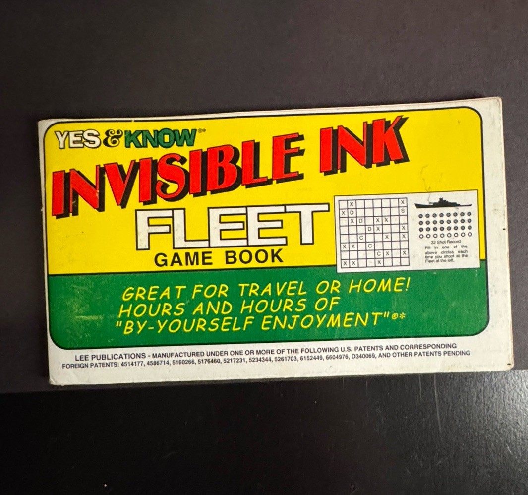 8 Yes & Know INVISIBLE INK Game Puzzle Quiz Books Lot Lee Pub 5 PENS Vtg READ
