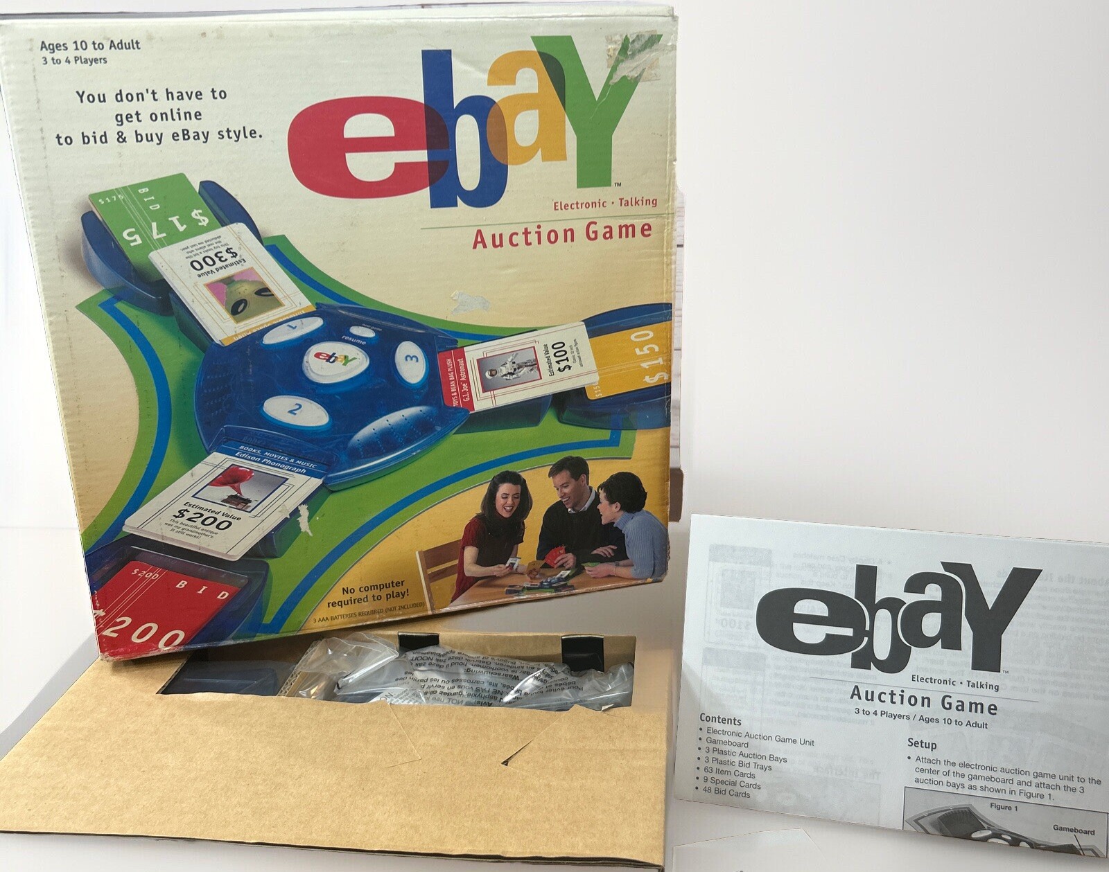 Ebay Auction Game by Hasbro Electronic Talking Auction Ages 10 & Up New in Box