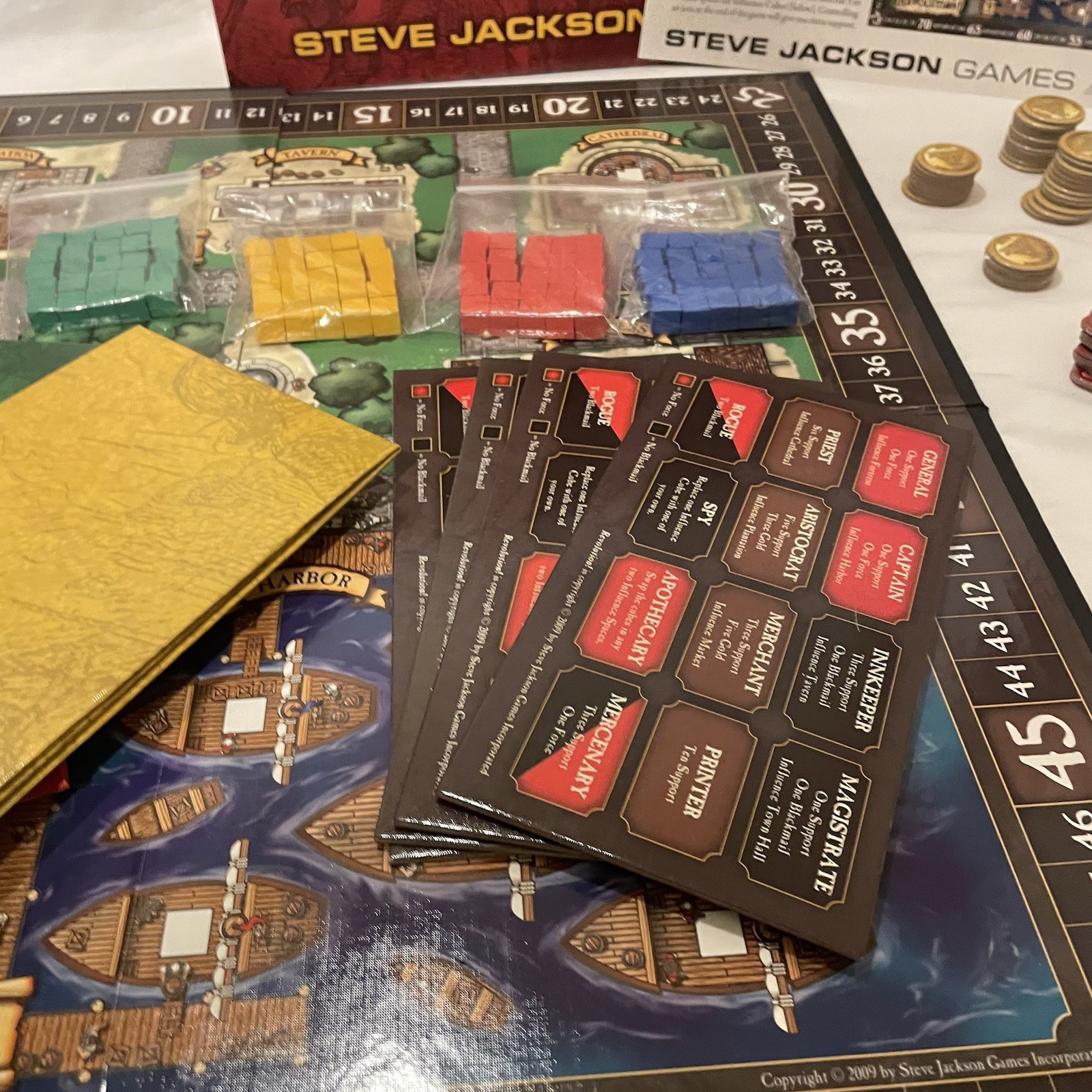 Revolution! Board Game Steve – Jackson Games First Edition, 100% complete – Used