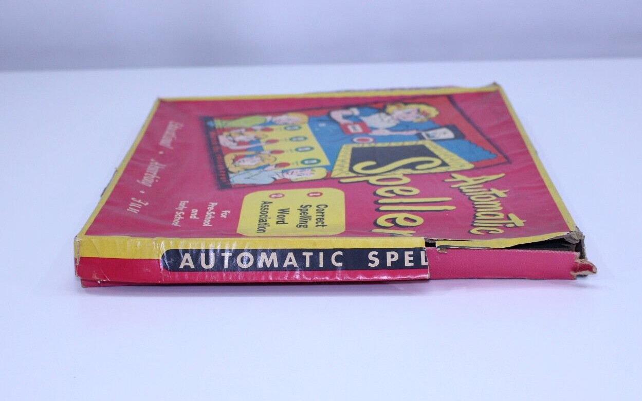 VTG 1950’s Automatic Speller Game Educational Fun Pre-K Kindergarten Complete