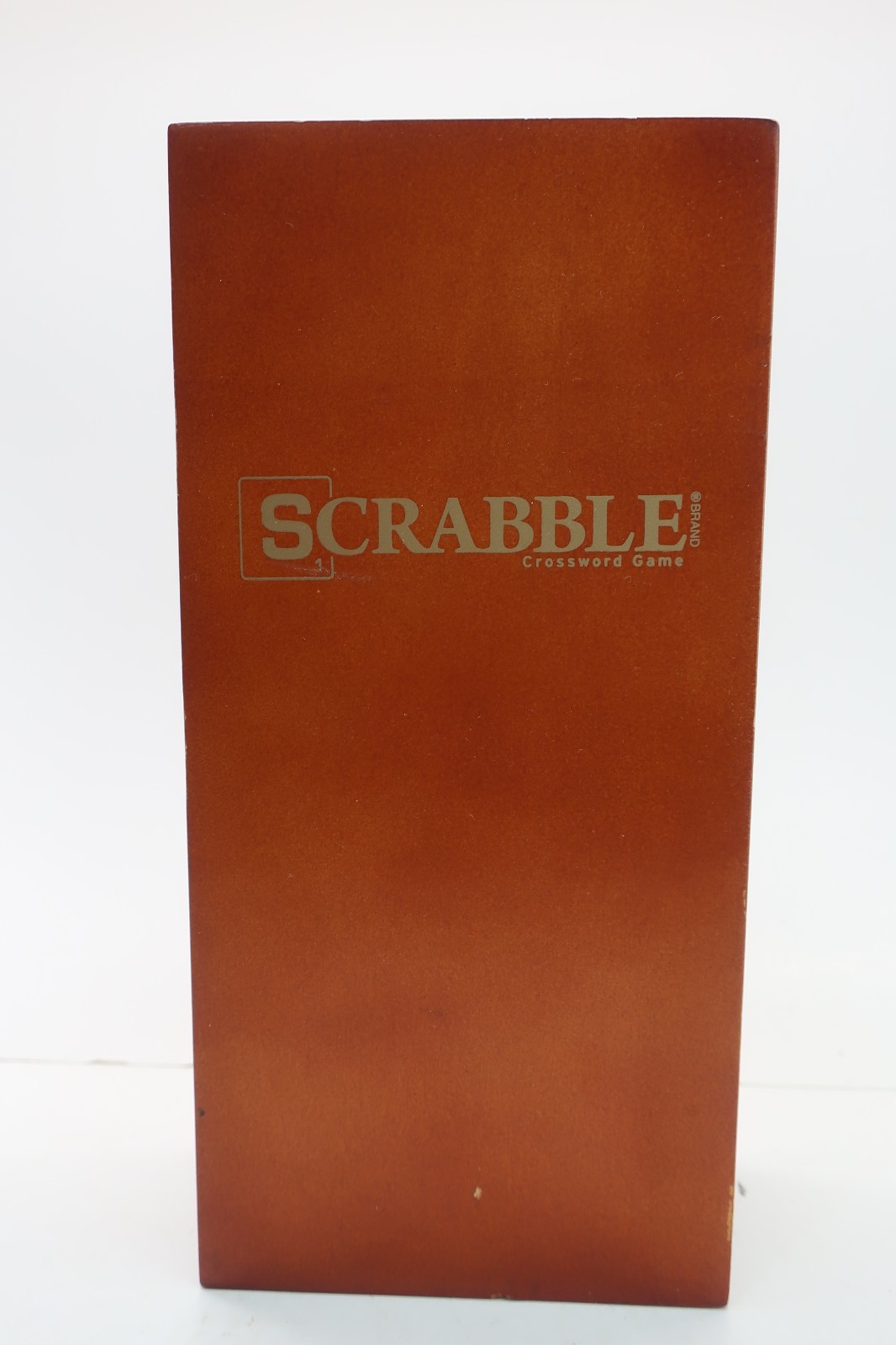 WS Game Company Scrabble Deluxe Travel Edition Wooden Folding Case No Pencil