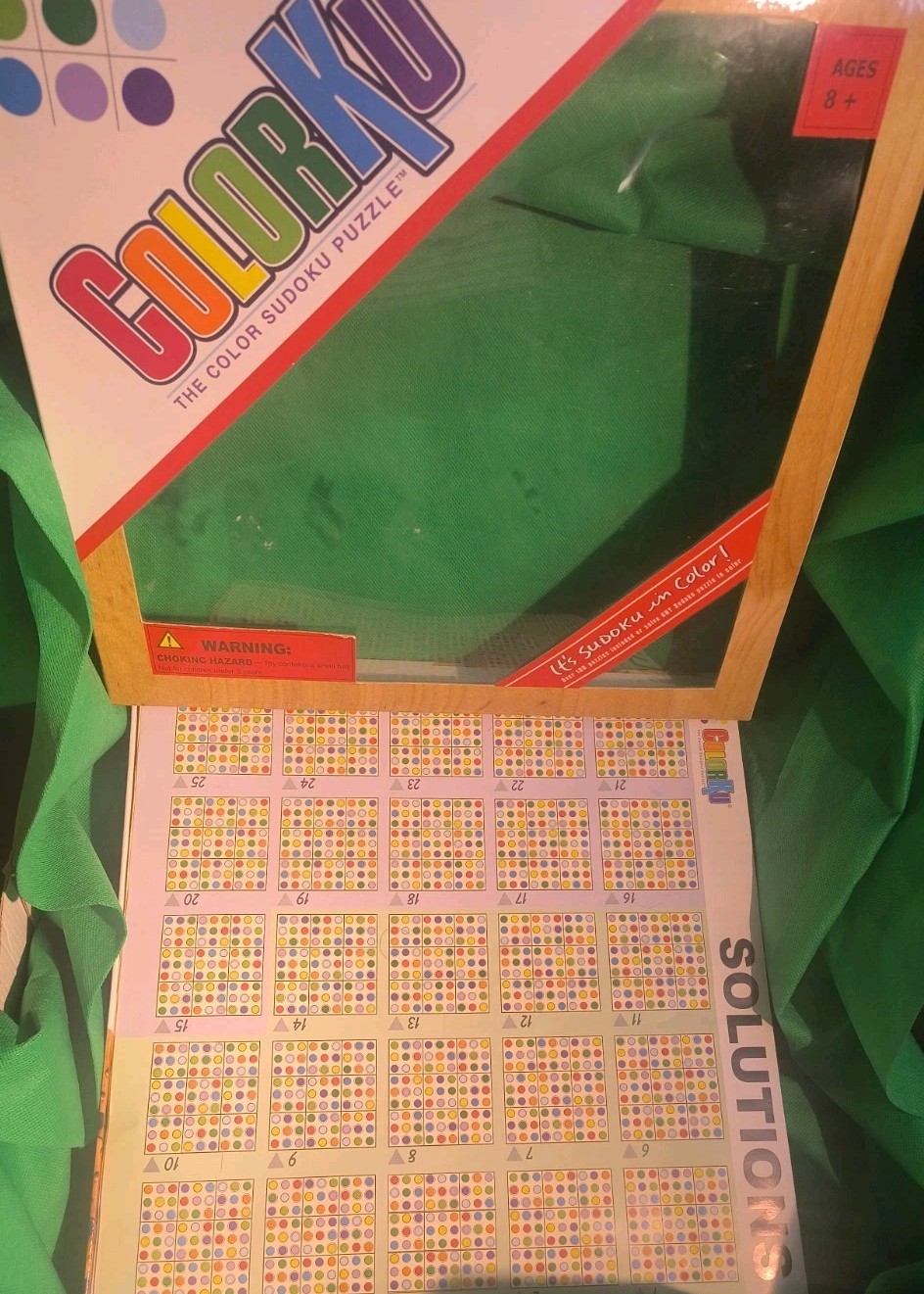 ColorKu Game The Color Sudoku Puzzle COMPLETE Solid Wood w/ Pieces SHIPS FREE