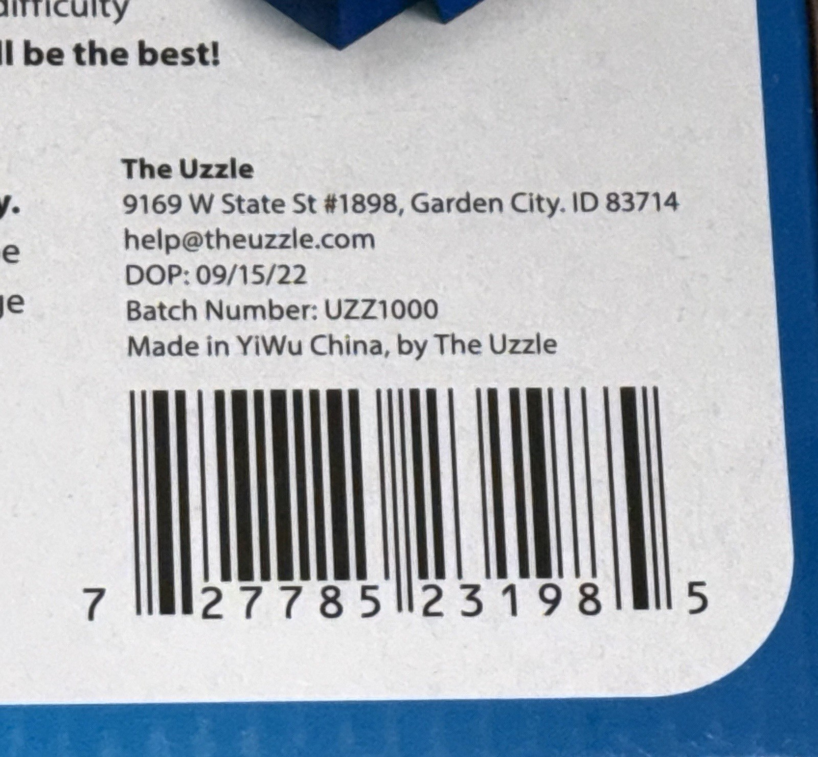 The Uzzle Board Game 2nd Edition 2x Bigger Blocks 100 New Challenges NEW