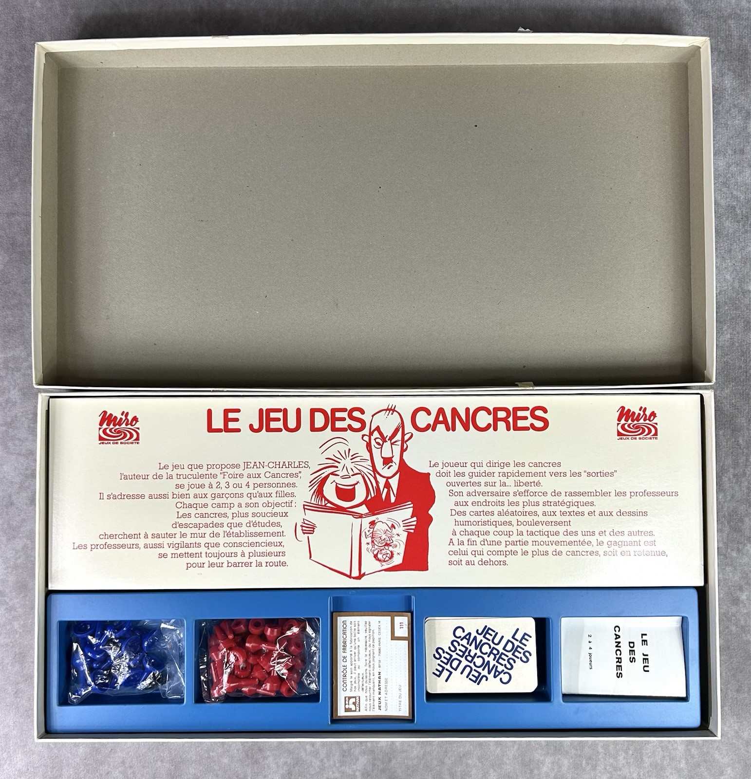 Vintage 1976 Le Jeu Des Cancres French Board Game Miro France Rare