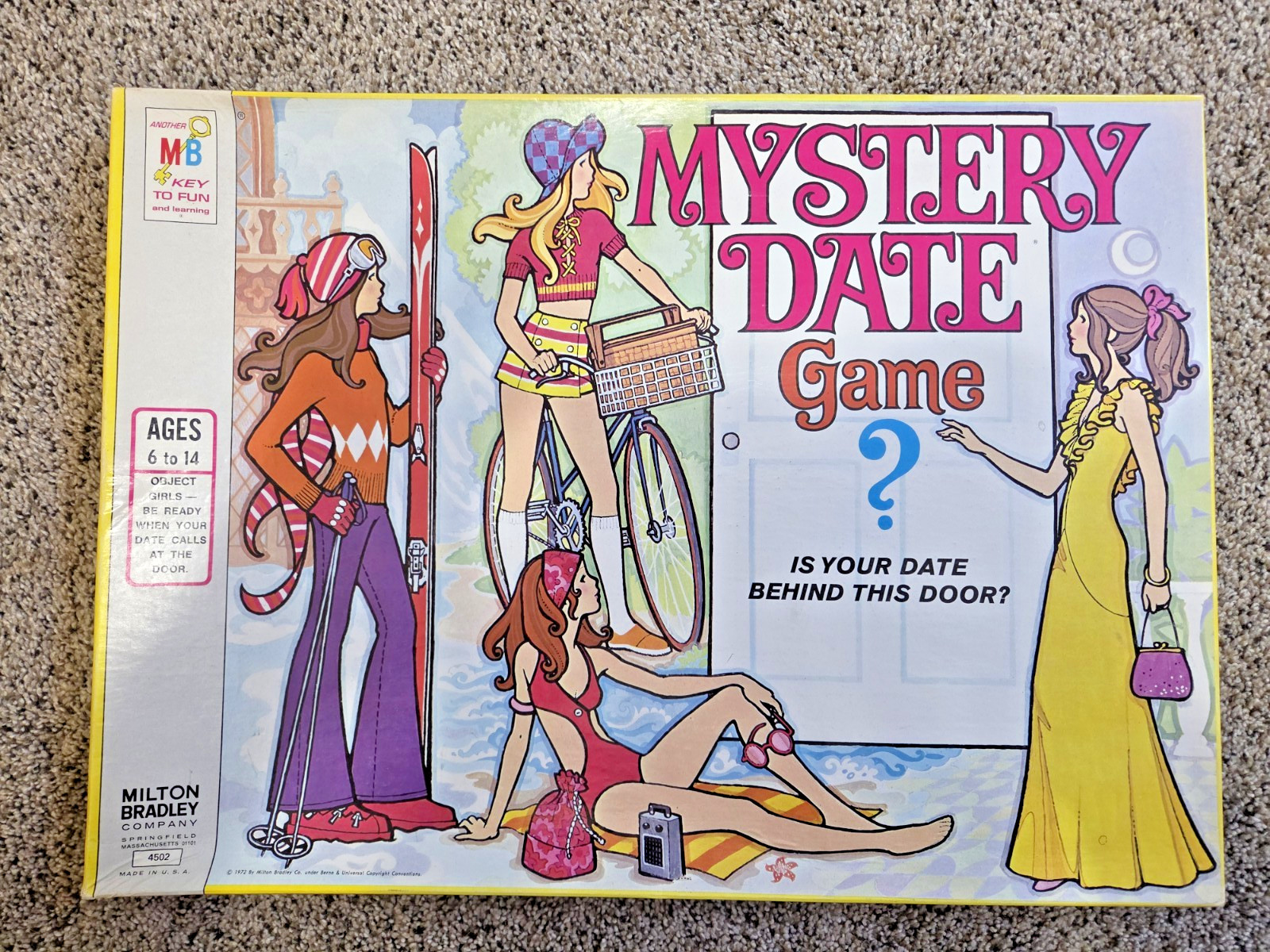 Vintage Mystery Date Board Game Complete Milton Bradley 1972 Excellent Complete