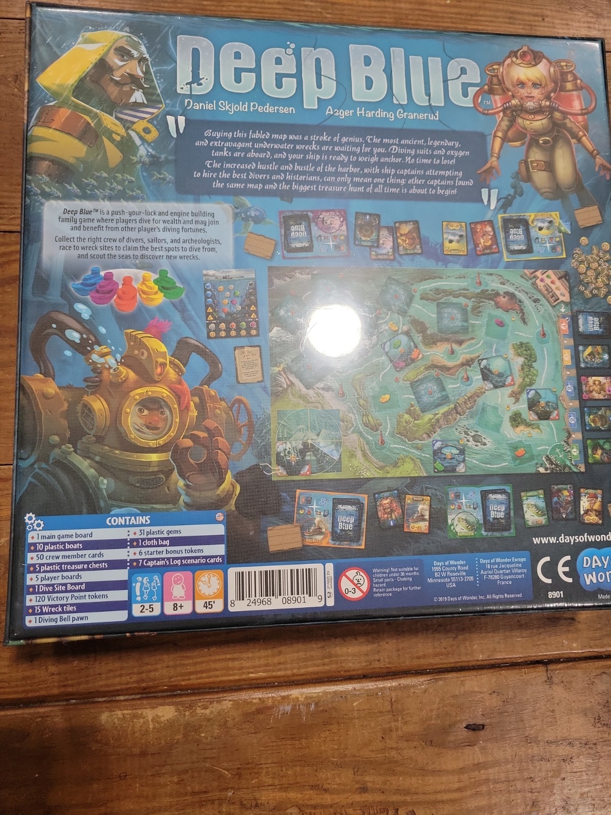 NEW SEALED 2019 Deep Blue Board Game Days of Wonder Asger Harding Granerud