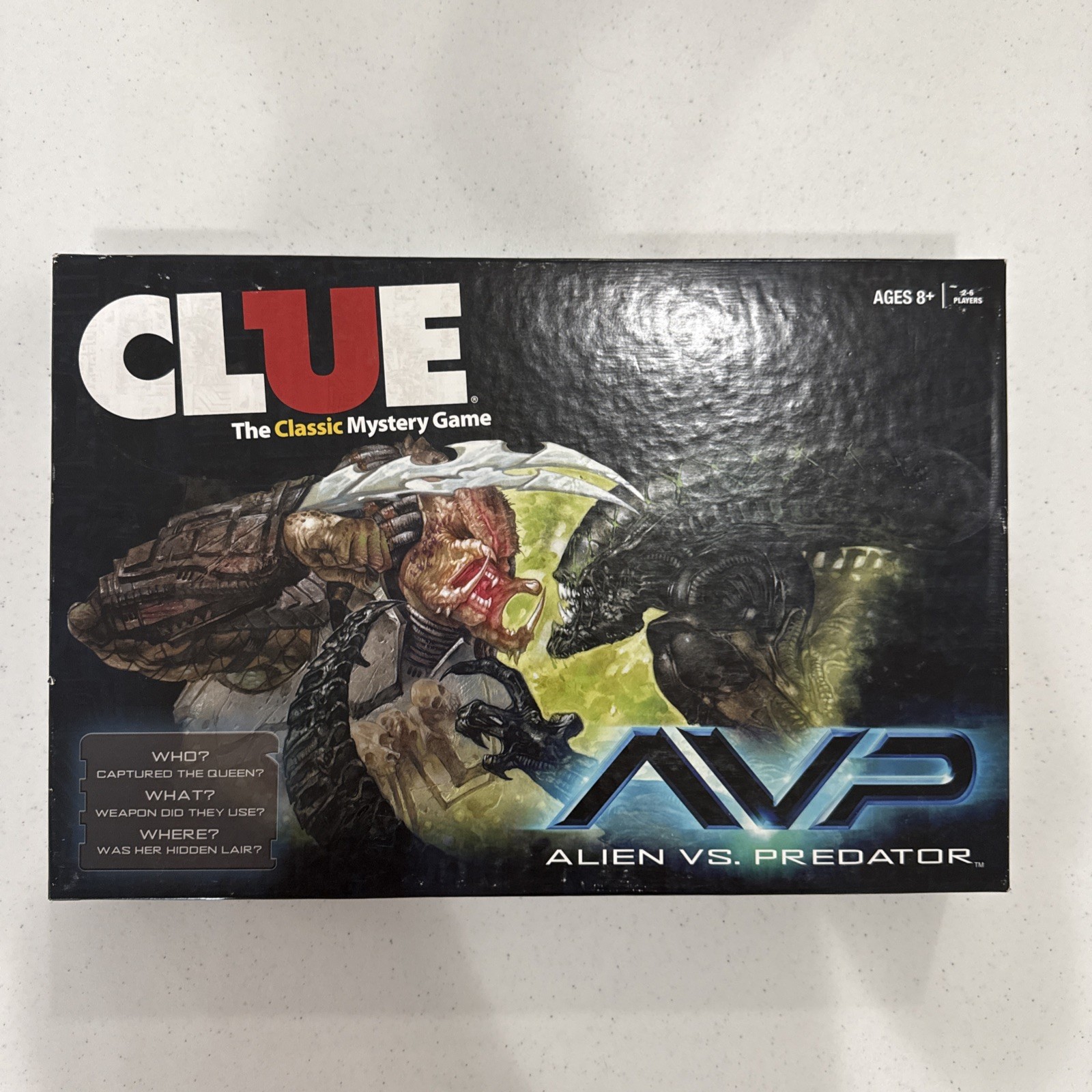Clue: Alien Vs Predator (Hasbro Family Board Game, 2016) 100% Complete RARE