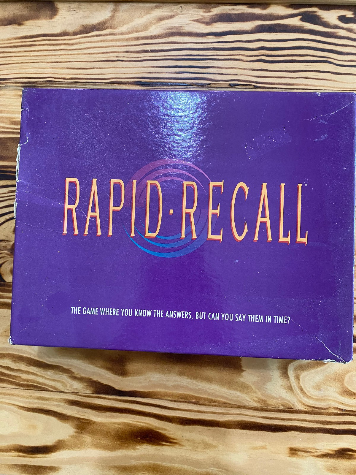 VINTAGE Rapid Recall Board Game COMPLETE Western 1993 Mystery Word
