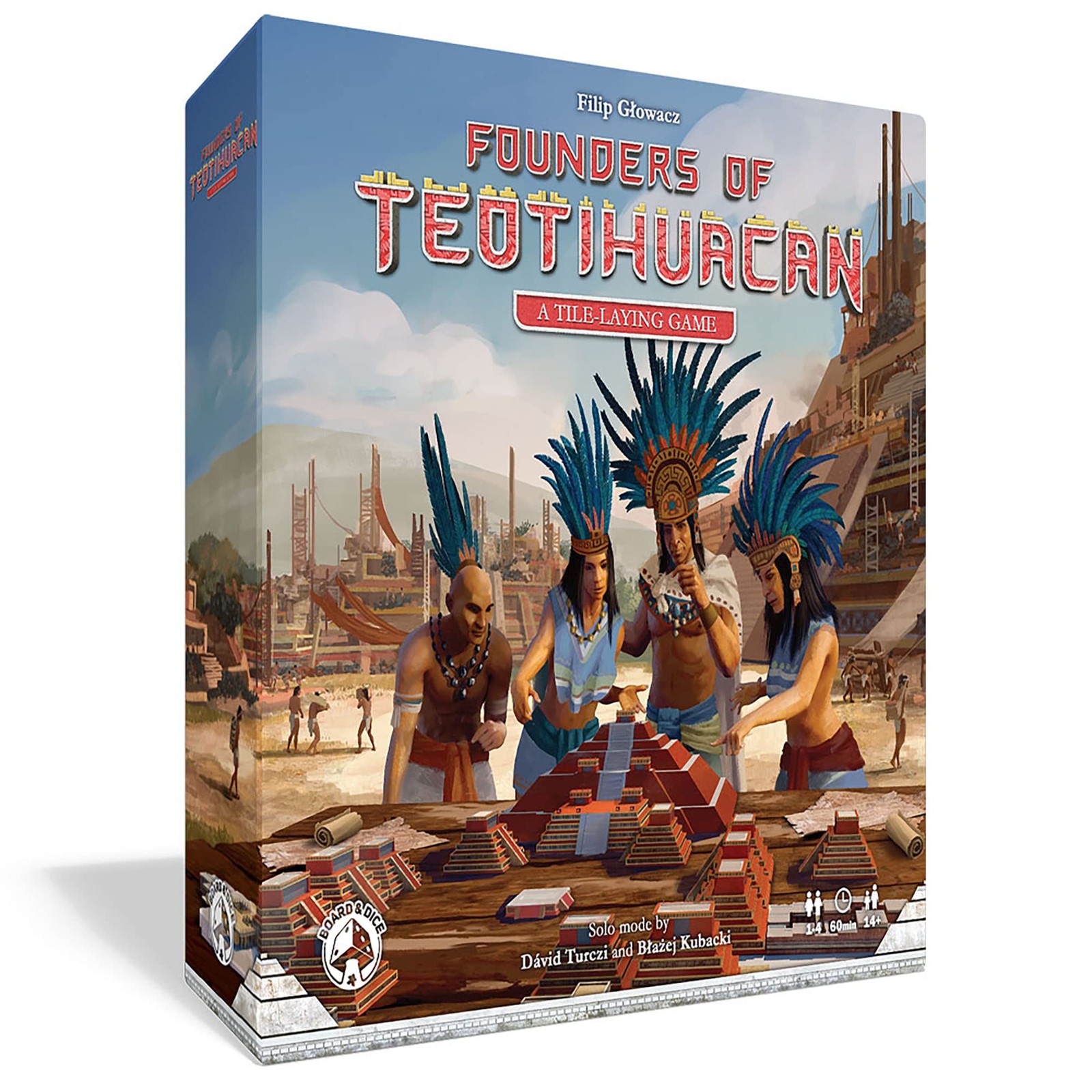 GTS Distribution BUCANEIROS Founders of Teotihuacan-Tile Laying-Board Game, Anci