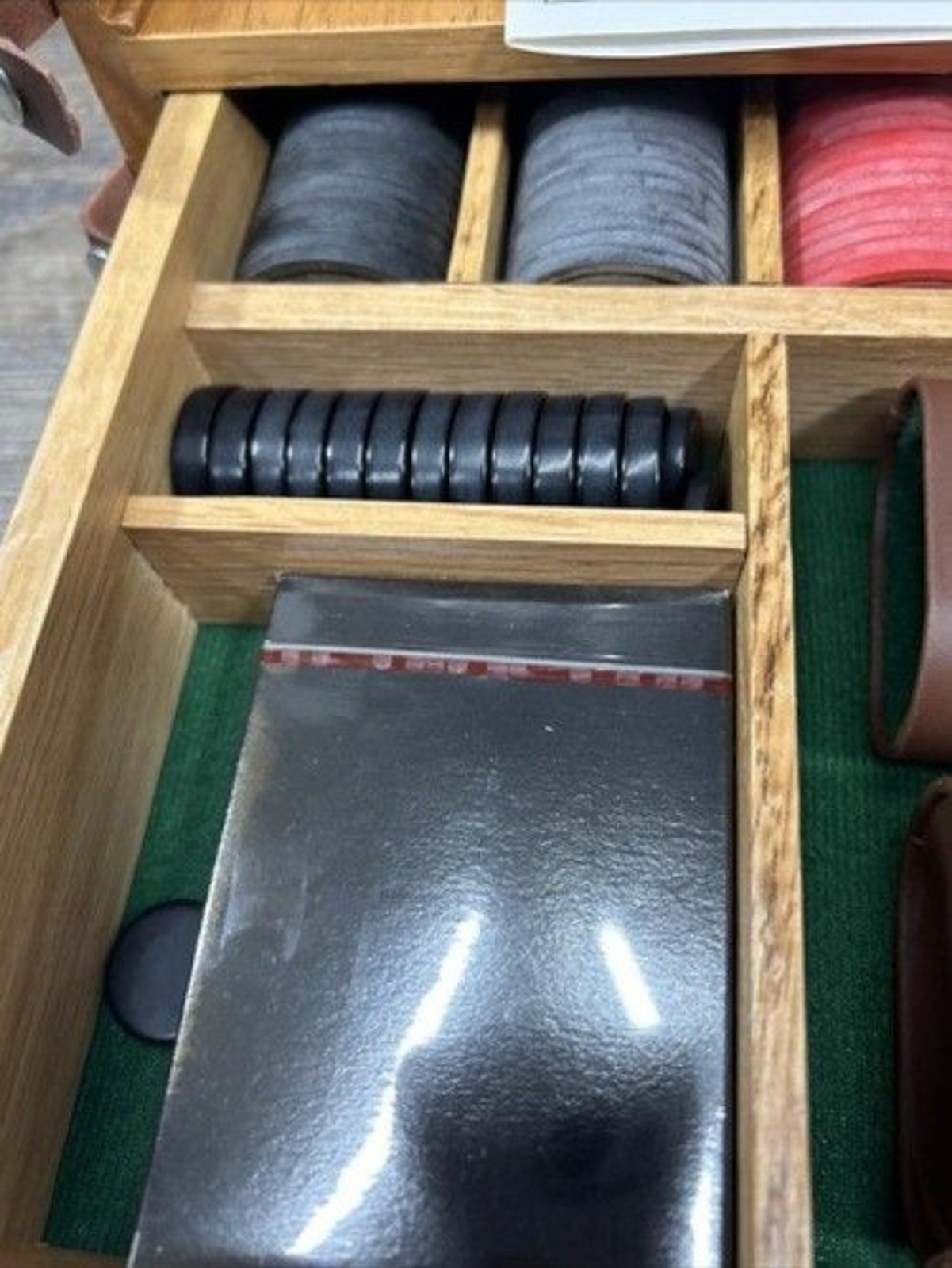 Vintage Wooden Multiple Game Board & Storage Case 12.63″x12.63″x3.25″ Excellent