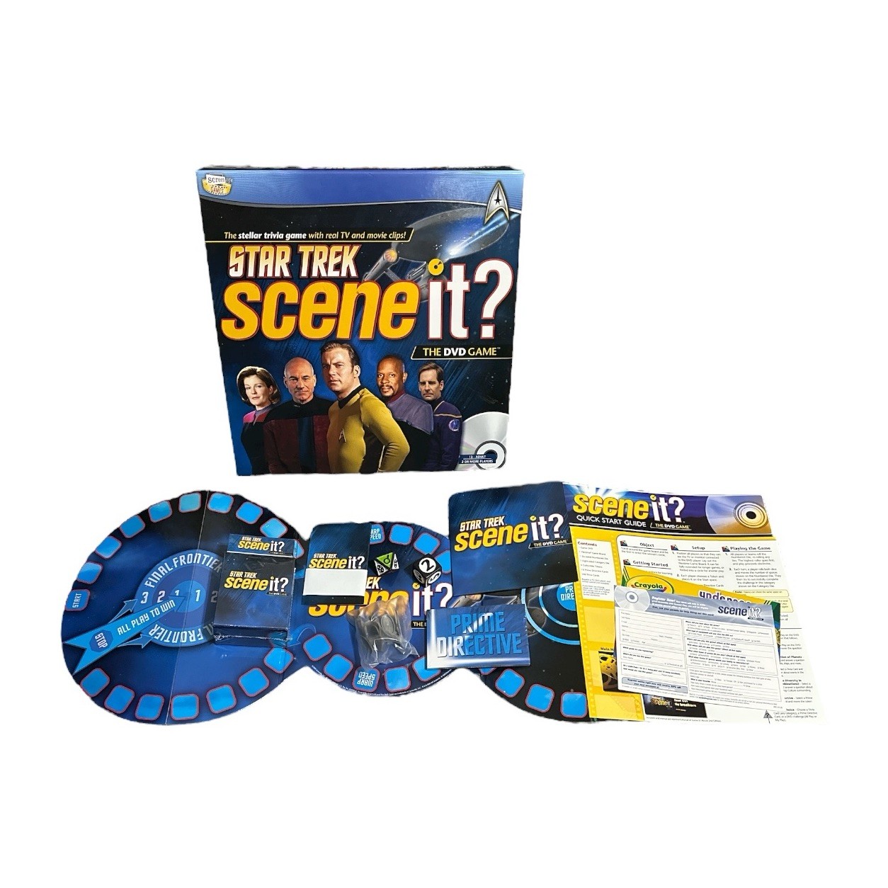 Star Trek Scene It DVD Game Complete Open Box Screenlife 2002 Collectors