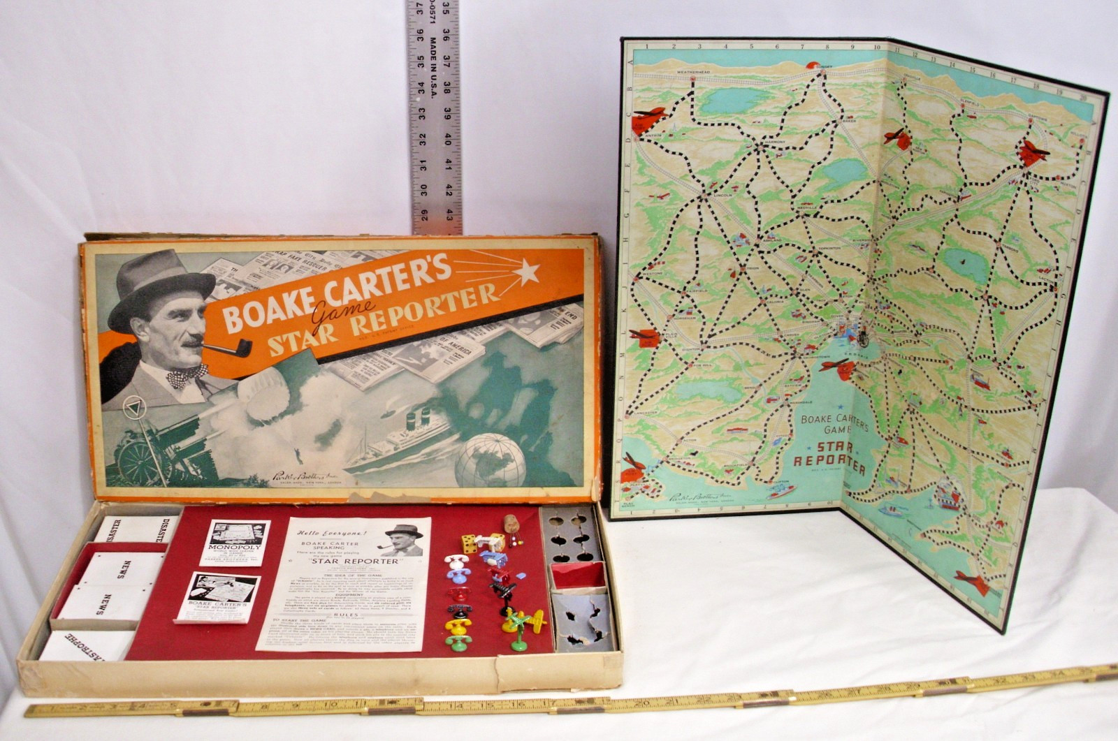 BOAKE CARTER’S STAR REPORTER BOARD GAME 1937 PARKER BROTHERS BOXED