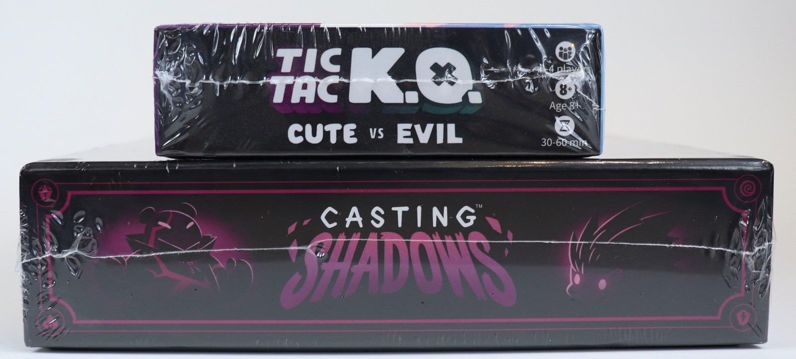 Casting Shadows + Tic Tac KO Cute Vs Evil Unstable Games Strategy 2-4players NEW