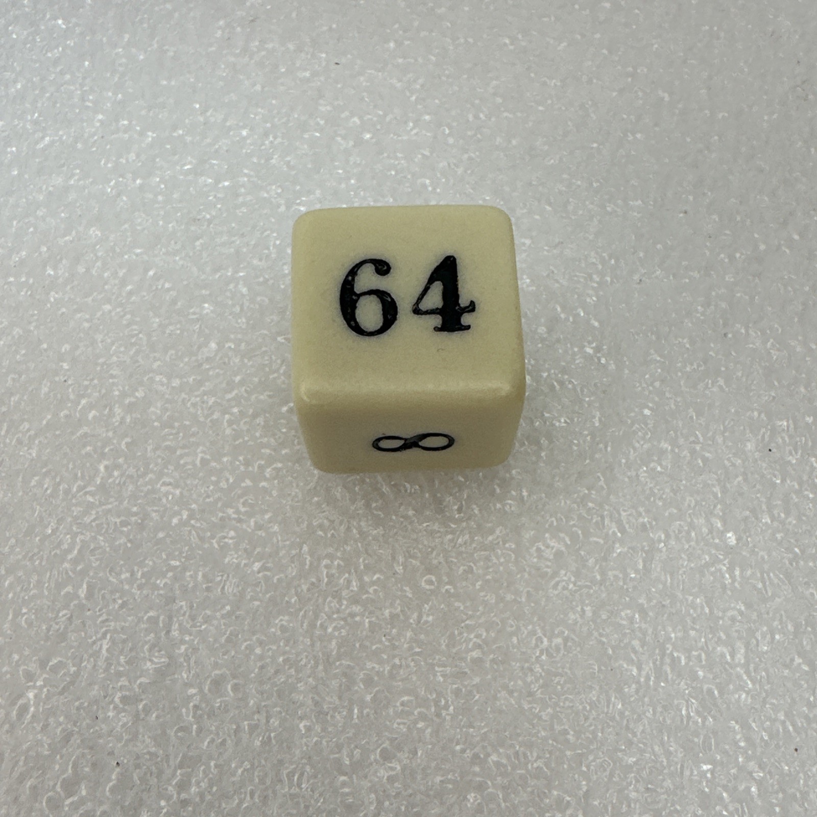 Vintage Backgammon Dice 1 Doubling Cube & 1 White Rounded Edge Replacement Die