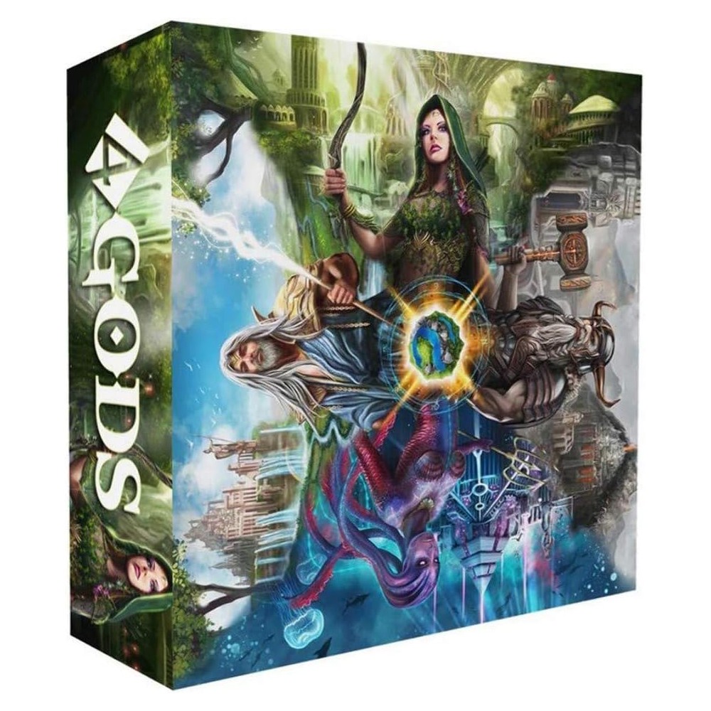 4 Gods Board Game Ludically Asmodee Sealed LUDFOU01 Christophe Bollinger YHP