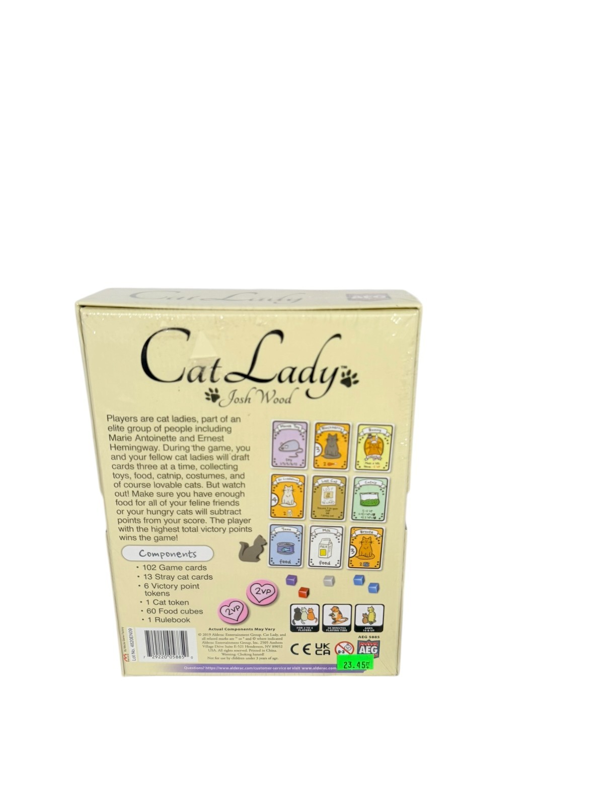 Cat Lady Board Game AEG Josh Wood 2-4 Players Card Drafting Game New Sealed