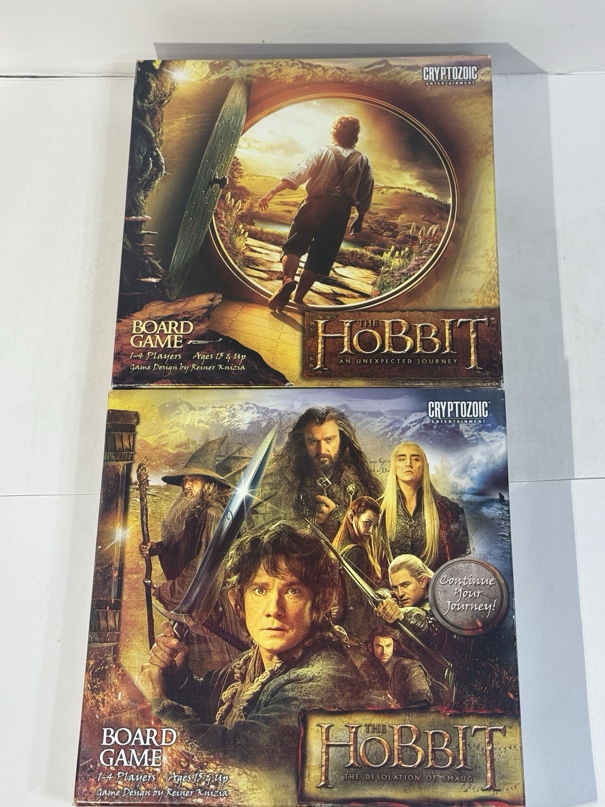 The Hobbit Board Games Lot An Unexpected Journey & Desolation Of Smaug Complete