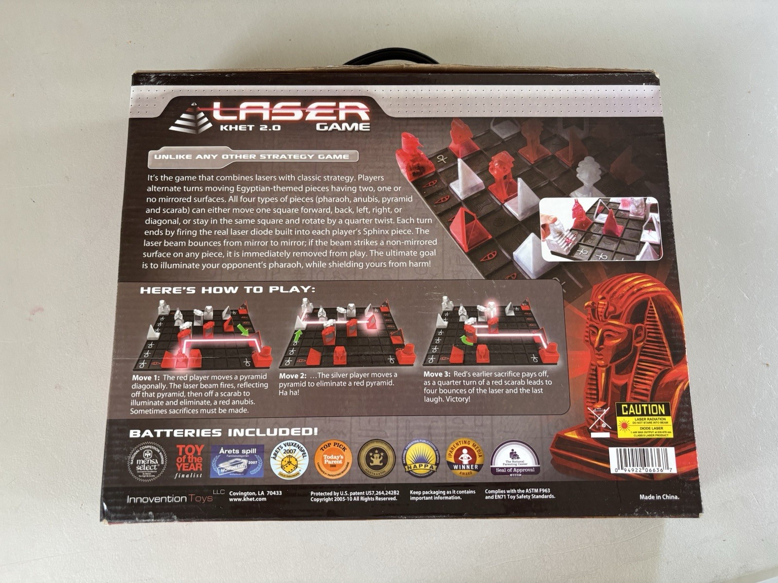 Laser Khet 2.0 Board Game Real Laser Strategy Game Tested Works