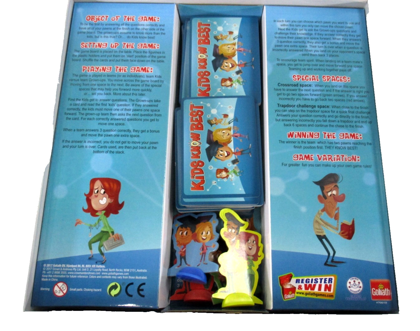Kids Know Best Kids vs Grown-Ups Trivia Game 6+ 2-4 Player Goliath 2017 Complete
