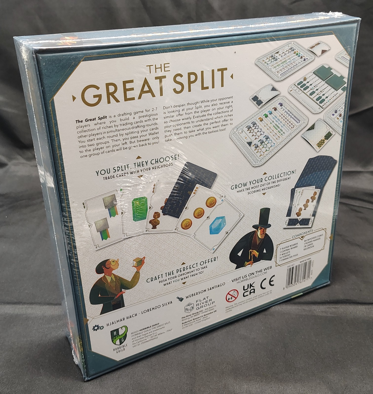 The Great Split board game from Horrible Guild — New in Shrink