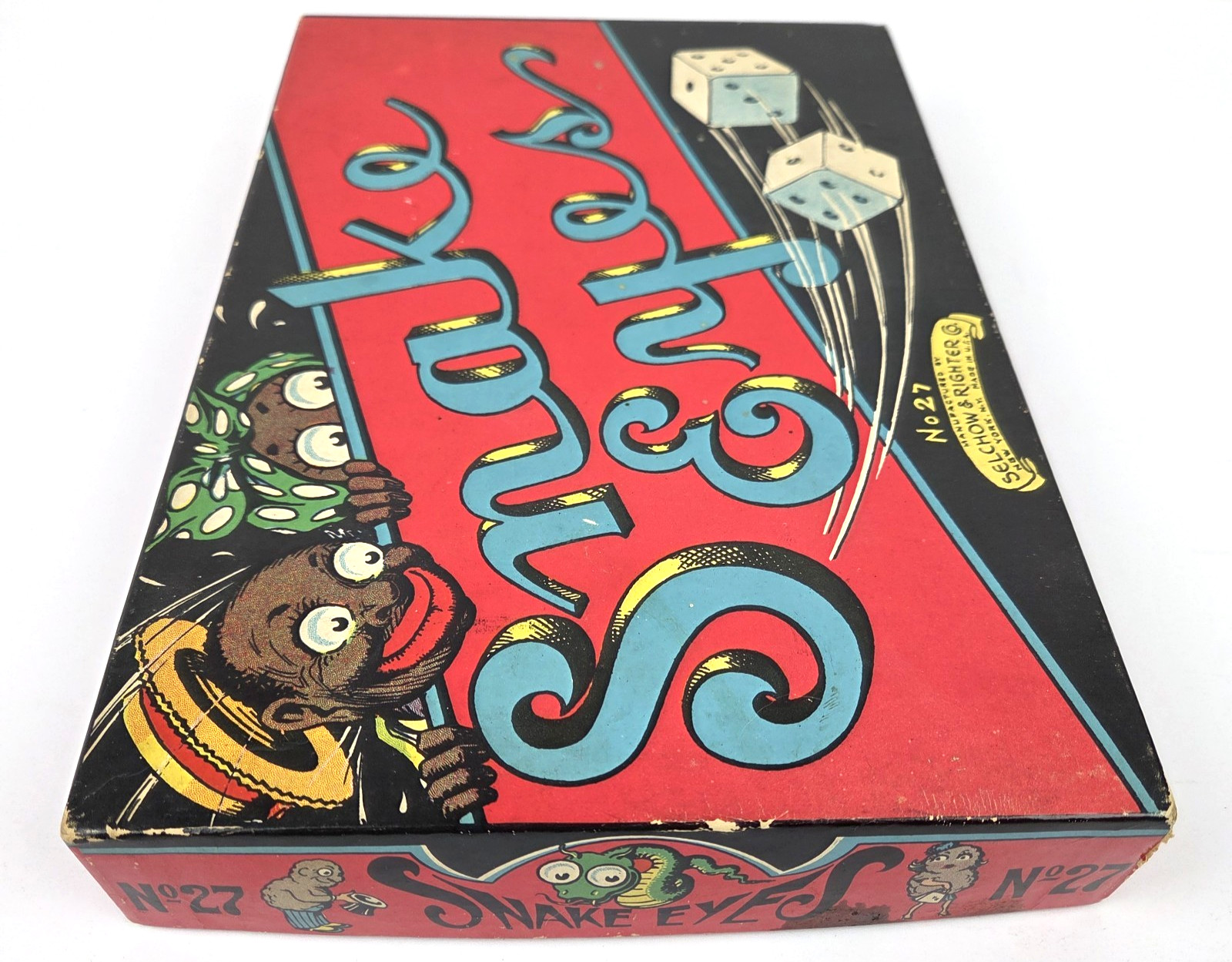 Vintage SNAKE EYES Game Circa 1930s By Selchow & Righter No. 27