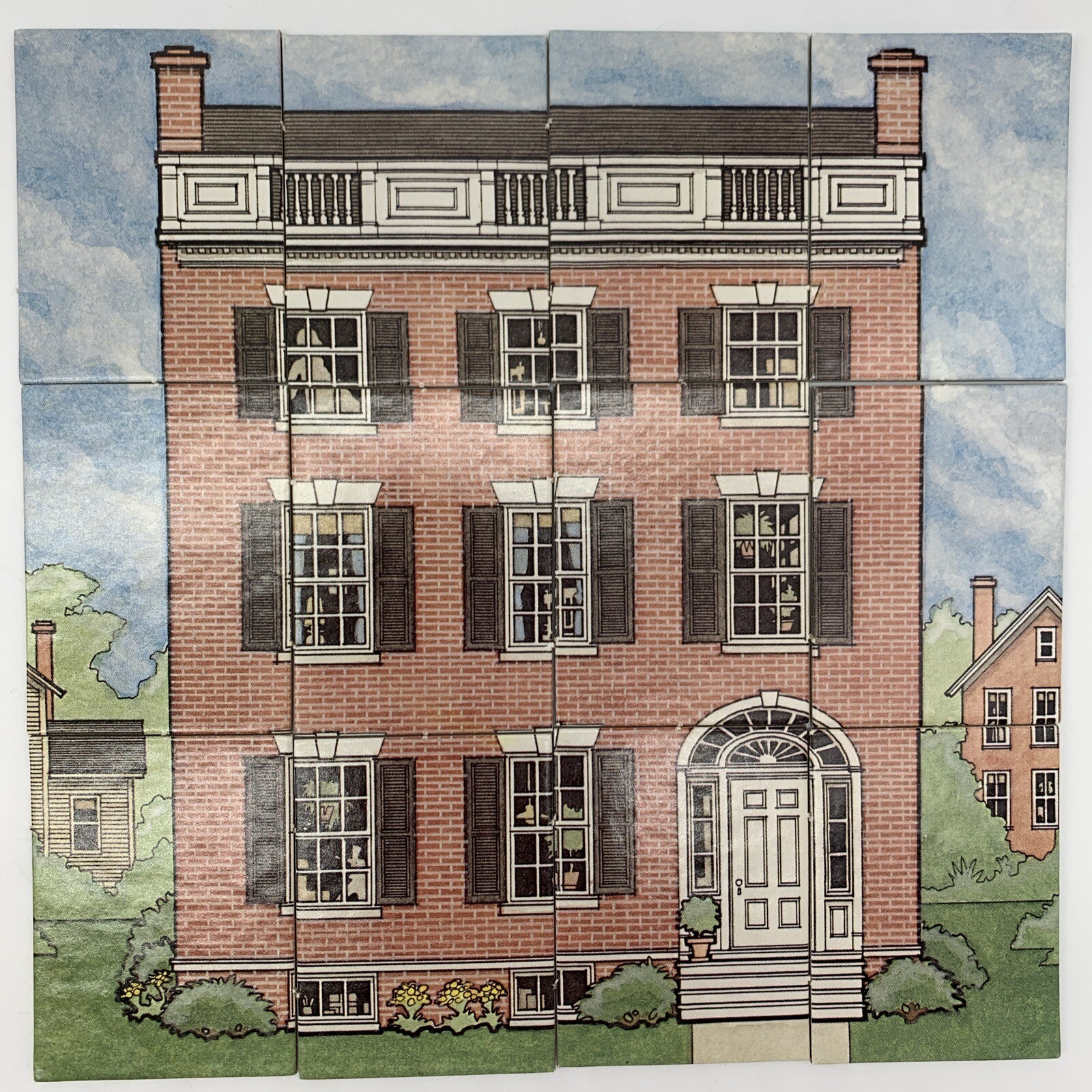 Aristoplay Good Old Houses Puzzle Game Historic American Architecture Styles VTG