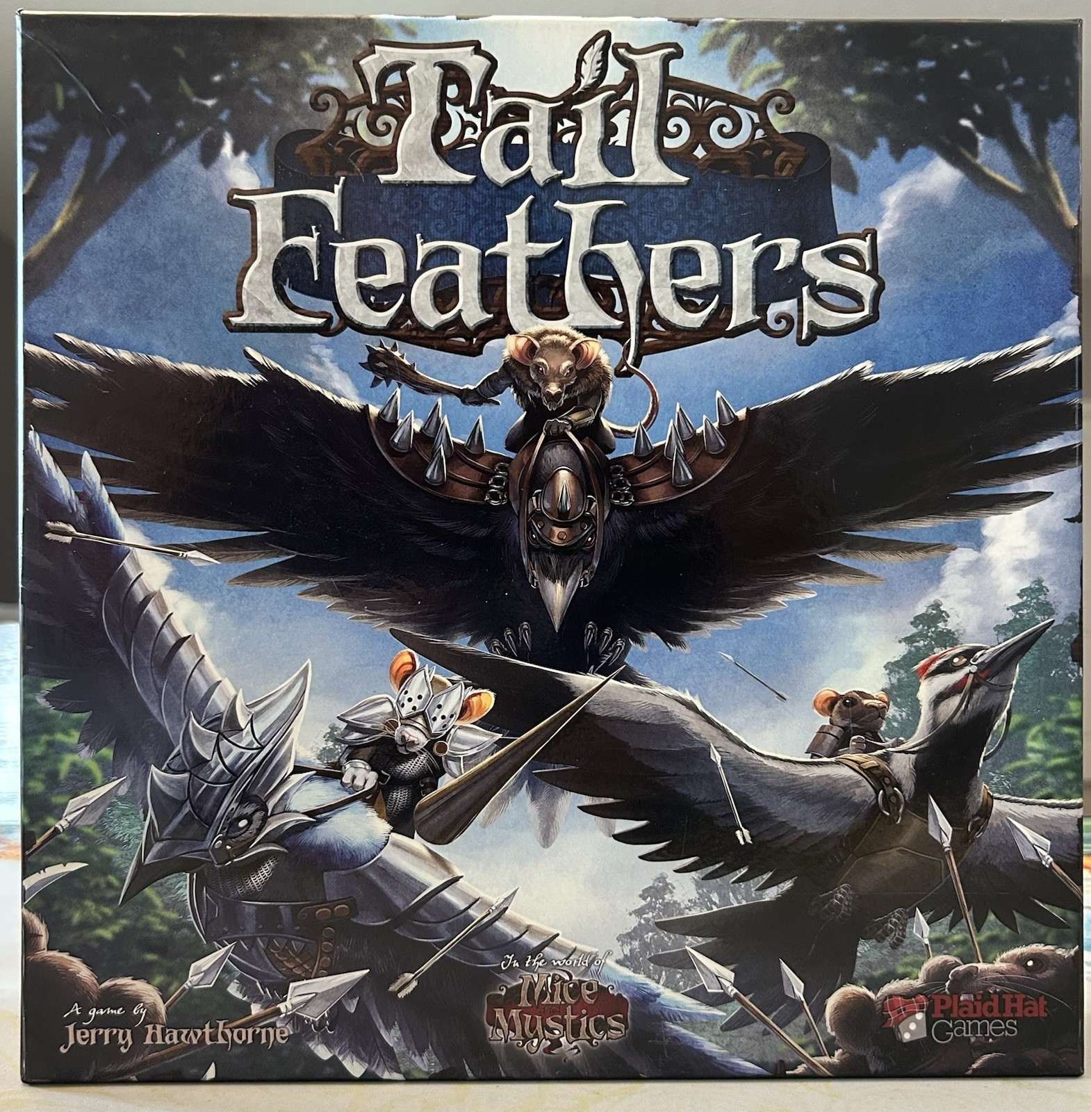 Tail Feathers Board Game by Plaid Hat Games Mice And Mystics Complete Sleeved NM