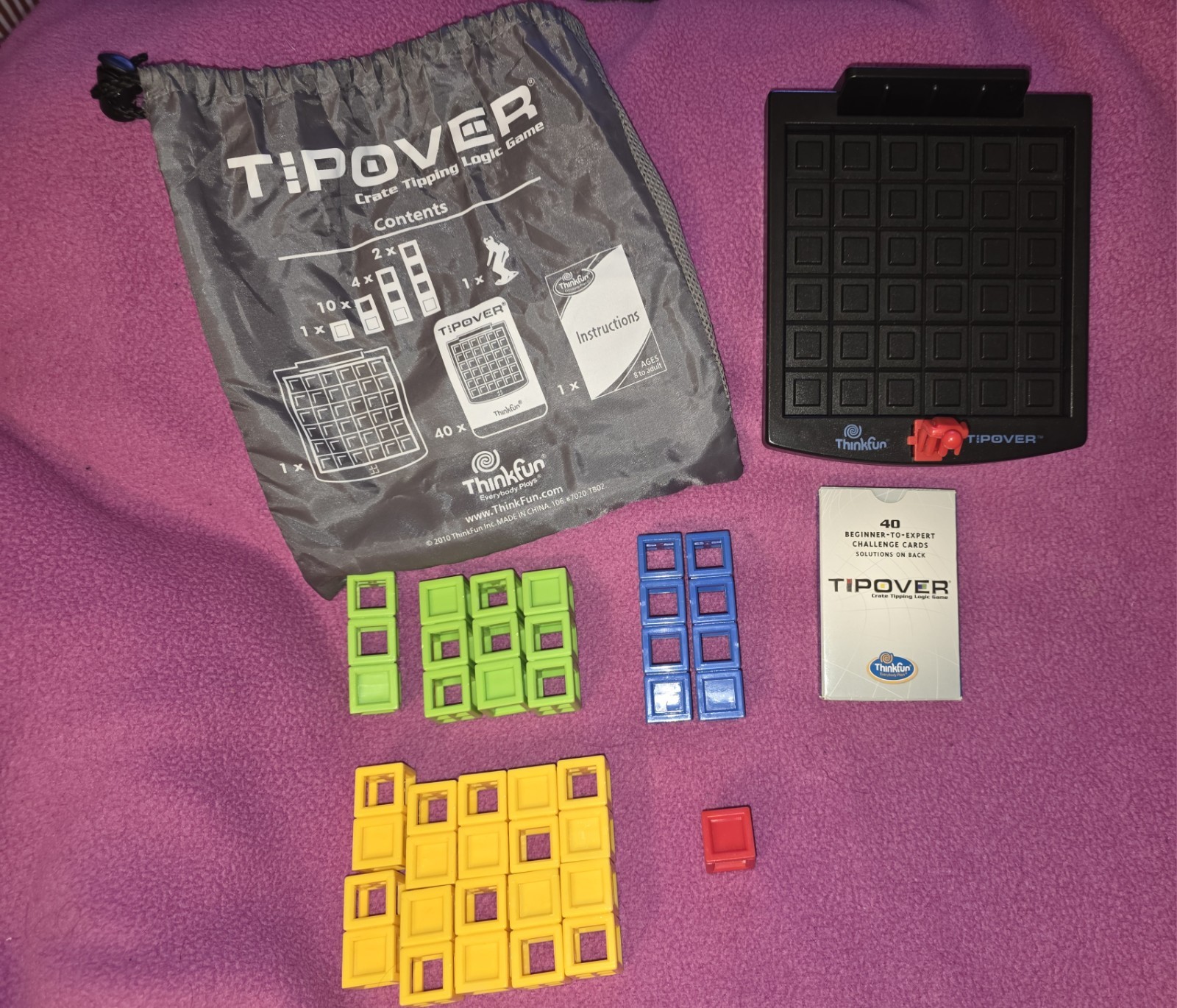 Thinkfun Tip Over Solitaire Strategy Brain Teaser Puzzle