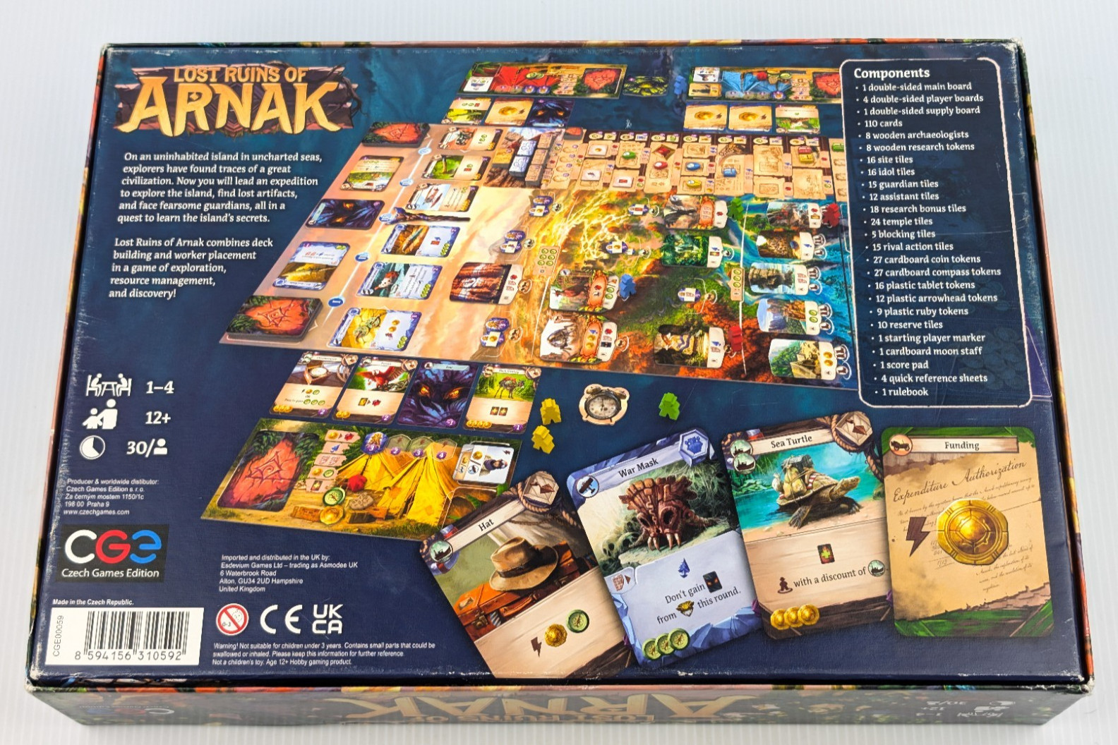 Lost Ruins of Arnak Board Game NEVER PLAYED 99% COMPLETE – Age 12+