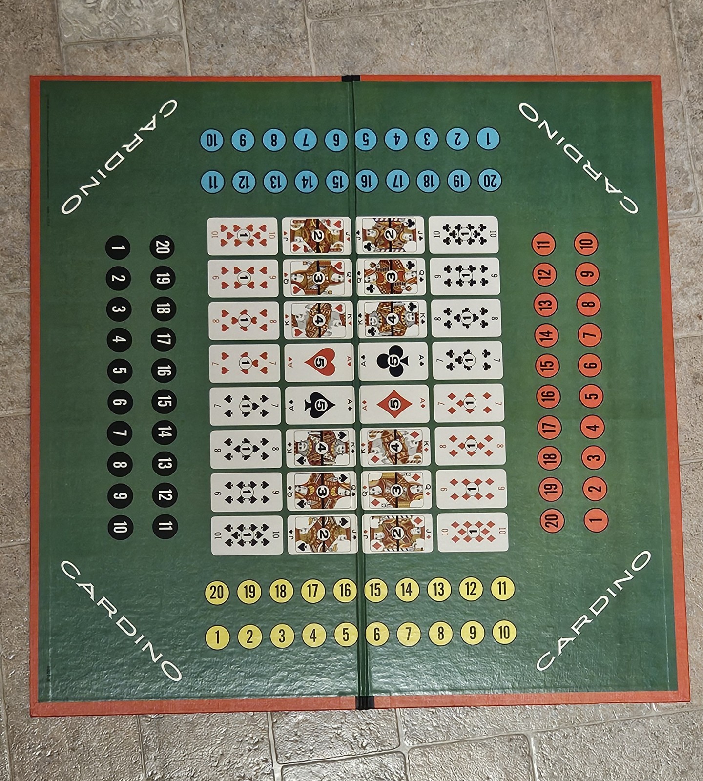 Milton Bradley Cardino Strategy Board Game Vintage 2+ Players Ages 10+ MPN 4001