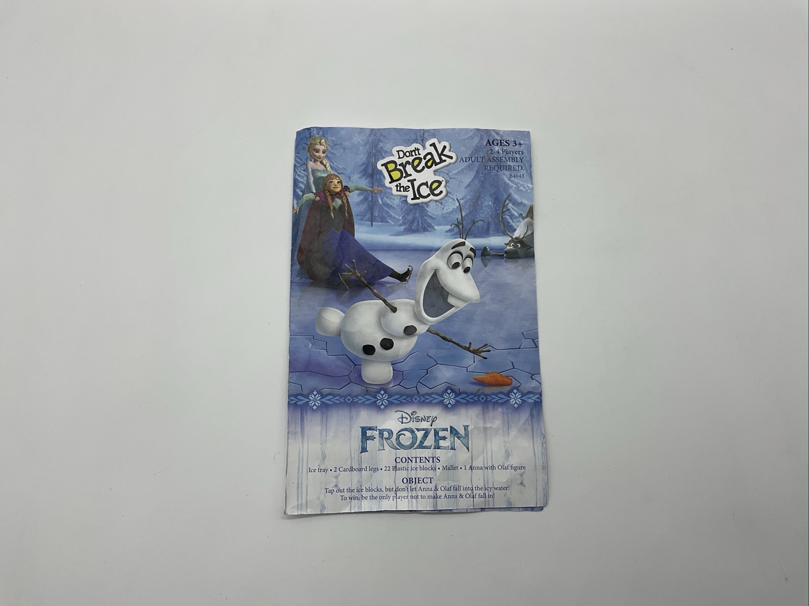 Disney’s Frozen Don’t Break the Ice Board Game – Hasbro 2015 Anna & Olaf Edition