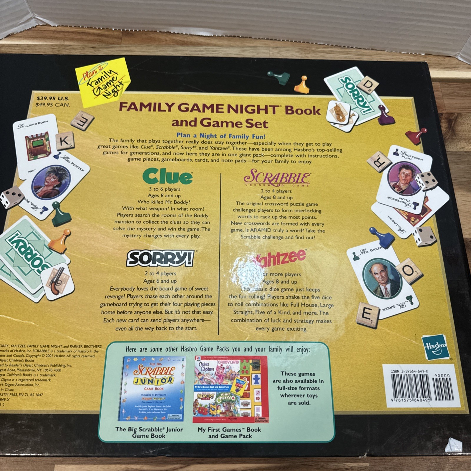 Milton Bradley Game Set 4 complete games in single pack complete New