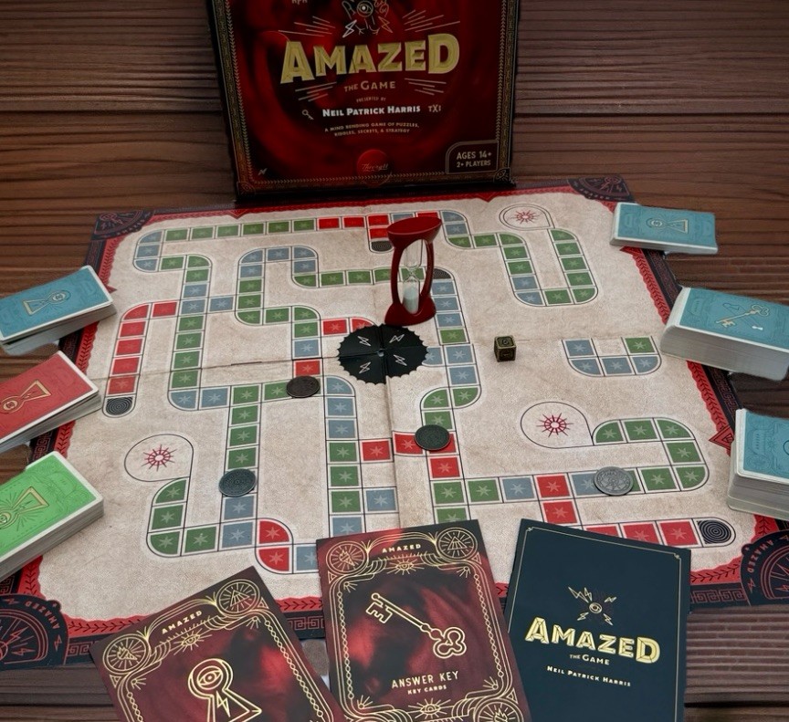 AMAZED Board Game Neil Patrick Harris Theory11 – Complete Puzzles & Riddles