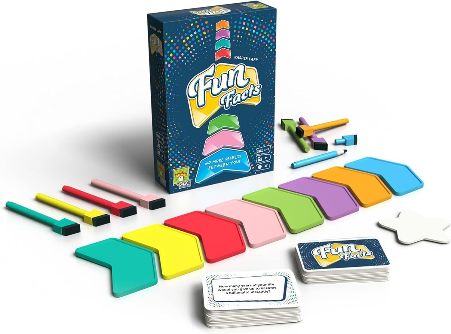 Fun Facts Cooperative Party Card Game Family Trivia NEW