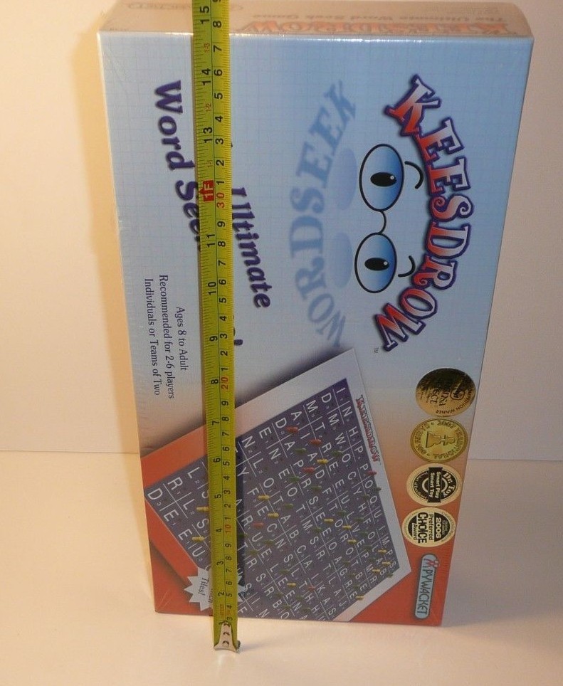 Keesdrow The Ultimate Word Seek Game Board Game Mensa Smart Play Toy Pywacket