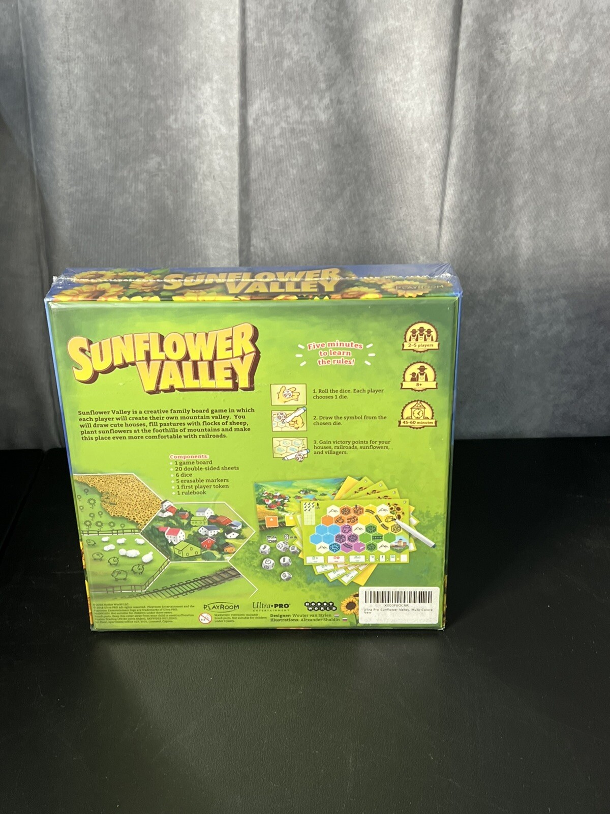SUNFLOWER VALLEY BOARD GAME (5min to learn) (2018) Brand New & Sealed
