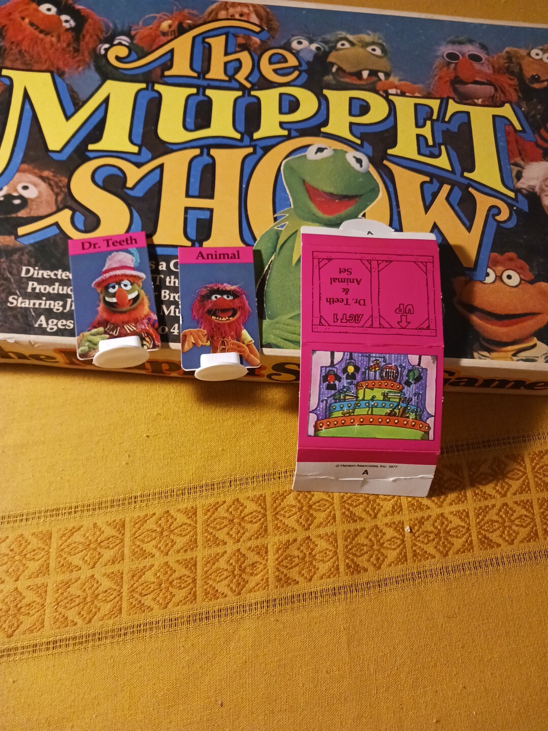 The Muppet Show Board Game 1977 Replacement Act 1 Set Pink Dr Teeth Animal 70s