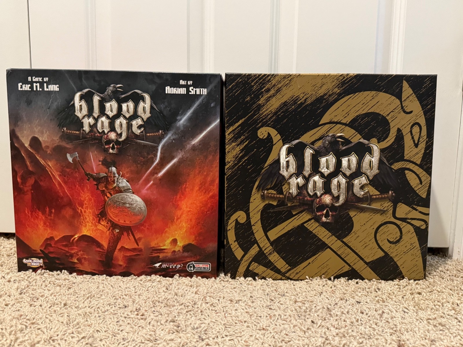 CMON Blood Rage Kickstarter Exclusives Board Game Lot + Expansions + Insert