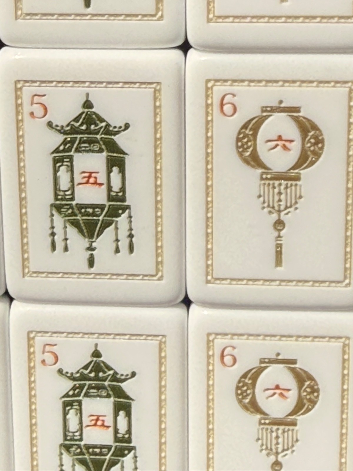 Lotus mahjong tiles