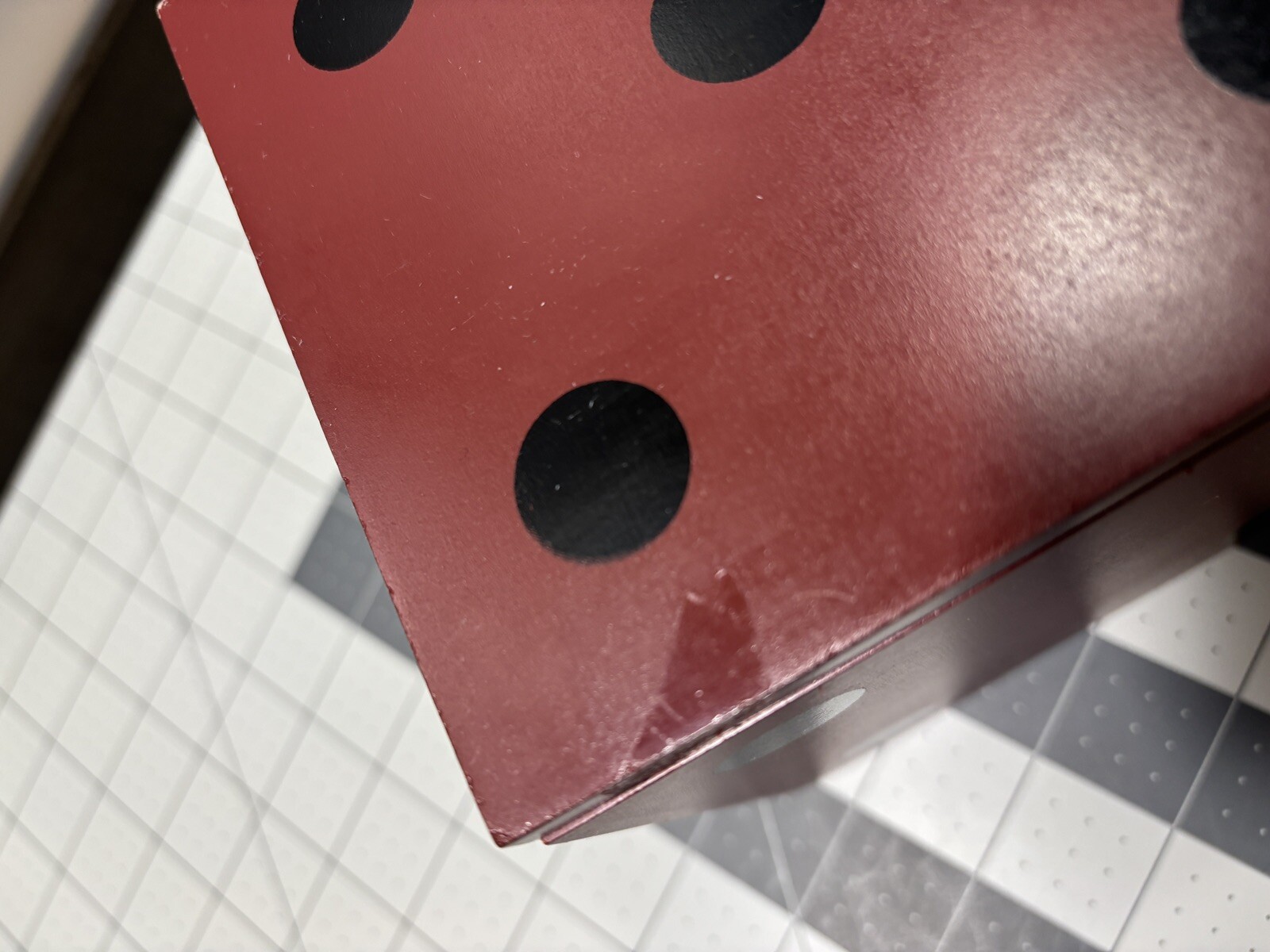 Red Wood Liars Dice Game Box Die Cube Storage Complete Front Porch Classics 2010