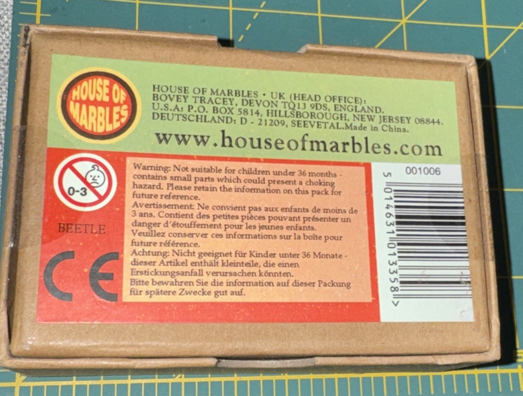 House Of Marbles – Little Box Game – Beetle Dice Game NEW In Damaged Box