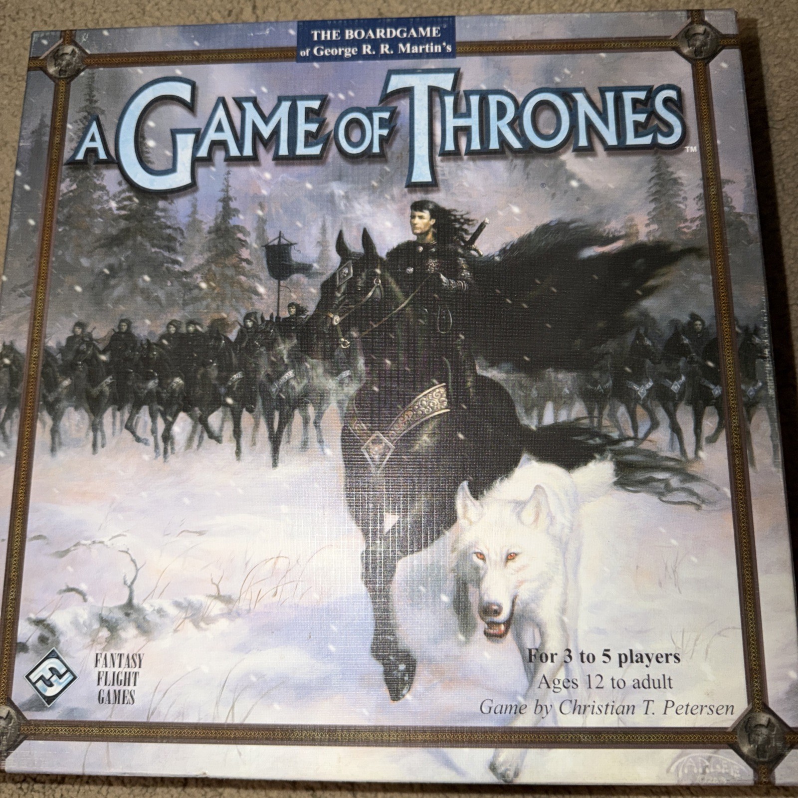 George R. Martin Game of Thrones and Expansion Clash of Kings board game